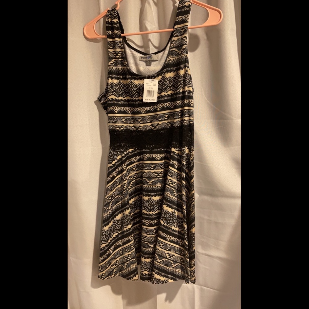NWT Black and Beige Dress